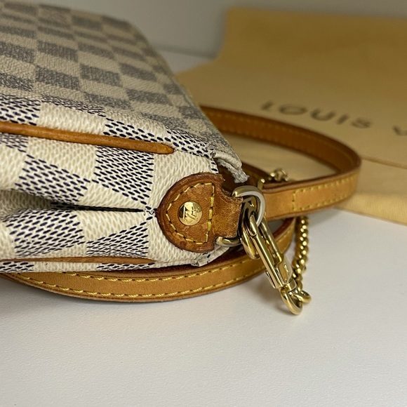 LOUIS VUITTON Damier Azur Eva Pochette Crossbody - Picture 10 of 16